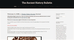 Desktop Screenshot of ancienthistorybulletin.org